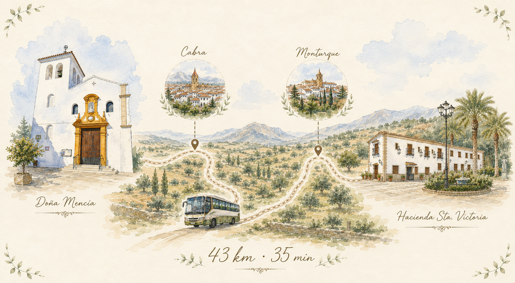 Trayecto Ermita del Espíritu Santo → Hacienda Lagar Sta. Victoria (A-318)