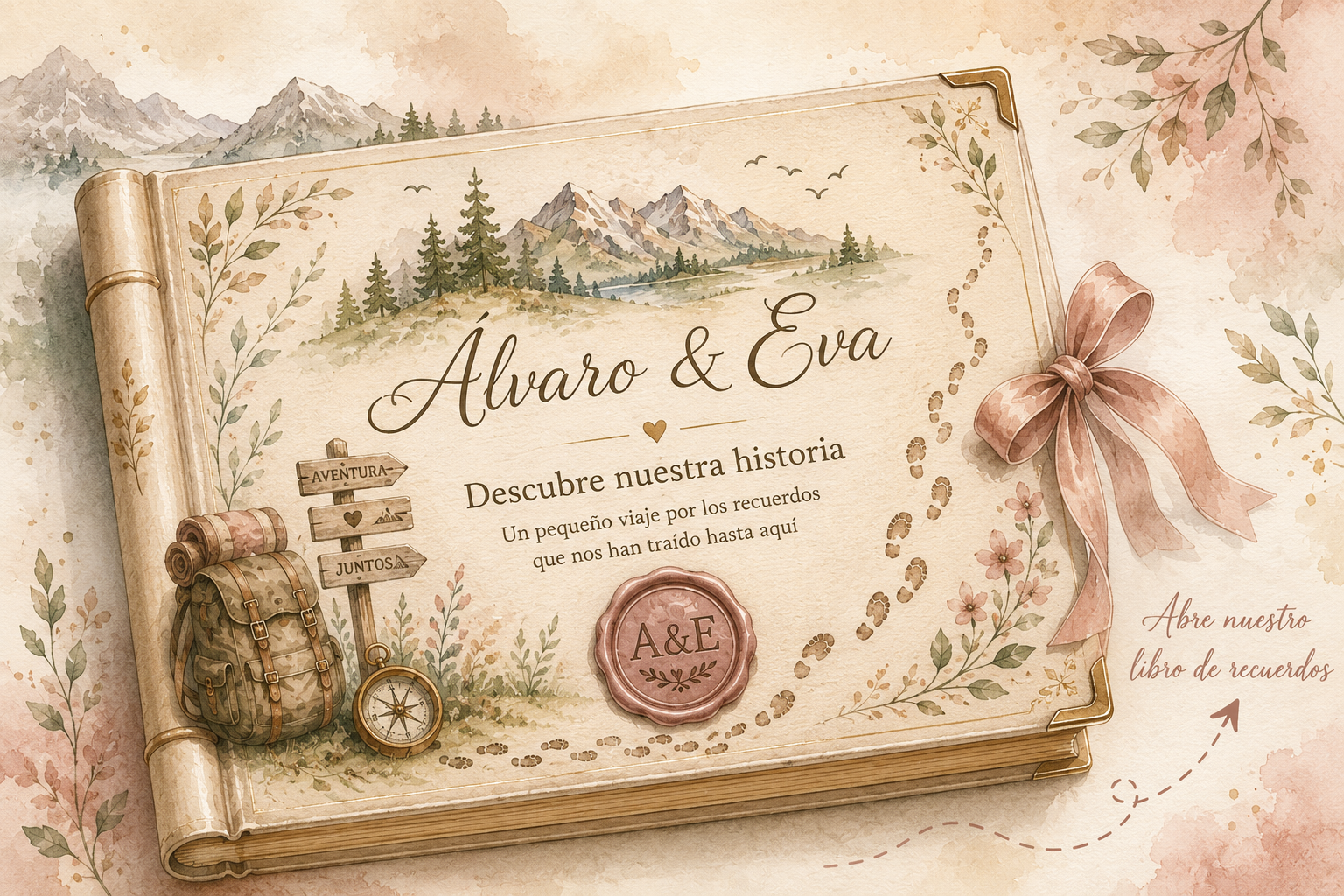 Nuestro libro de recuerdos de Álvaro y Eva
