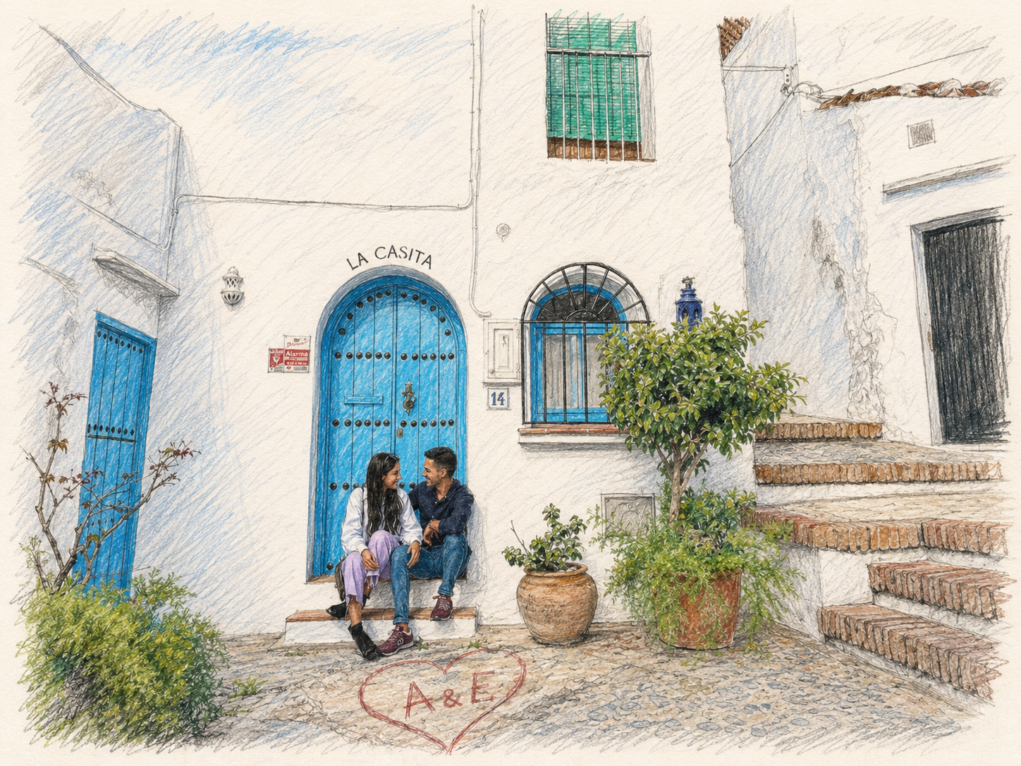 Recuerdo de Álvaro y Eva