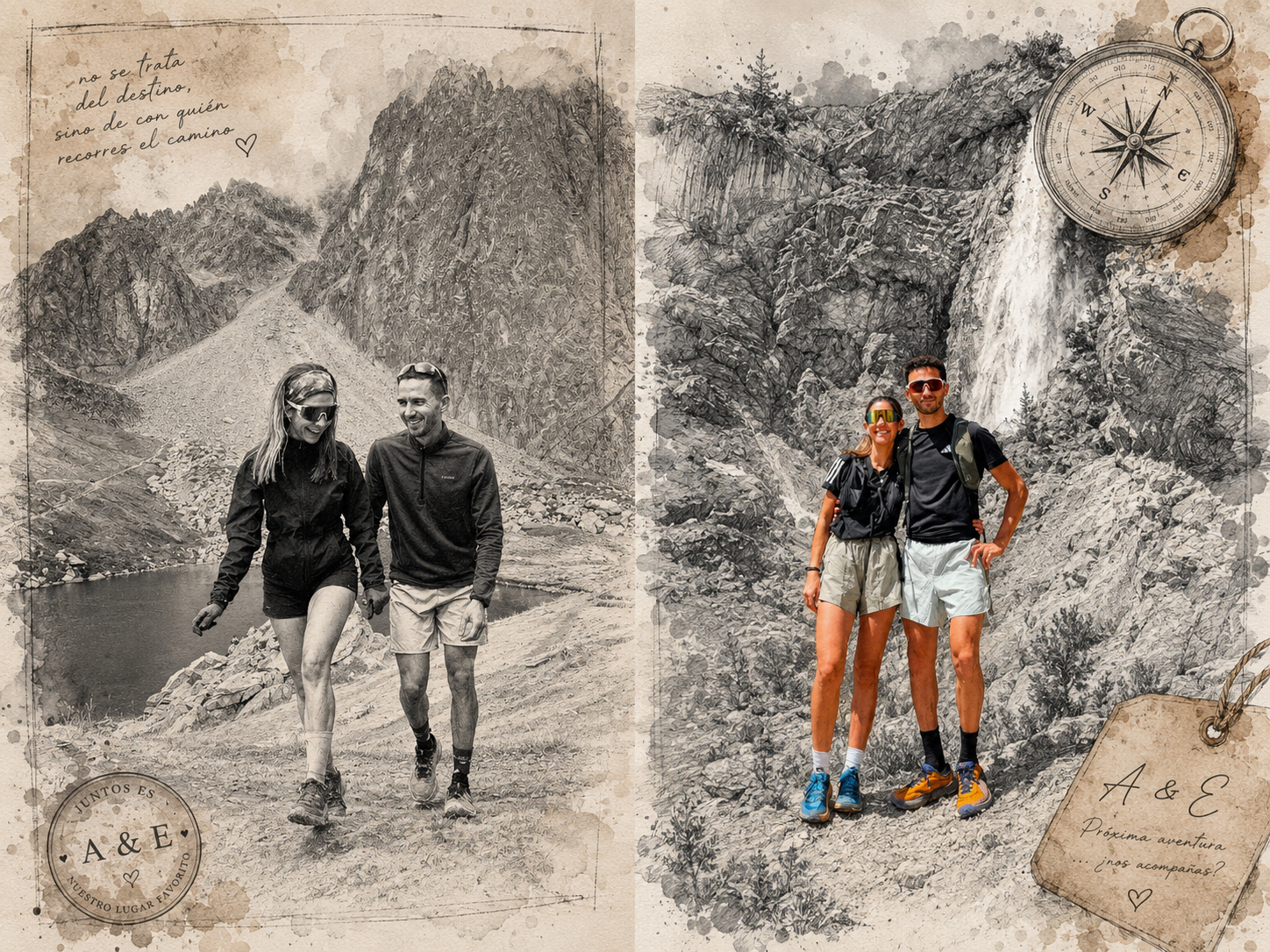 Recuerdo de Álvaro y Eva